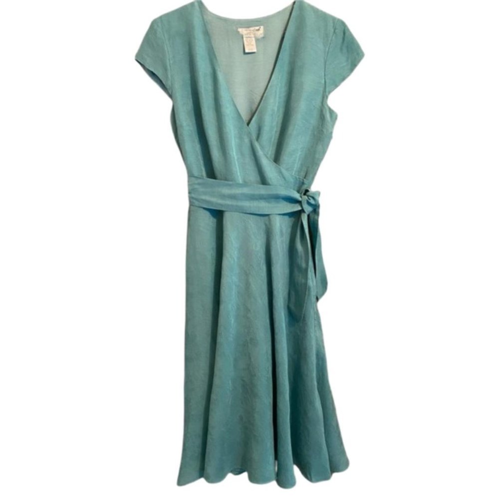 Coldwater Creek Teal Midi Dress